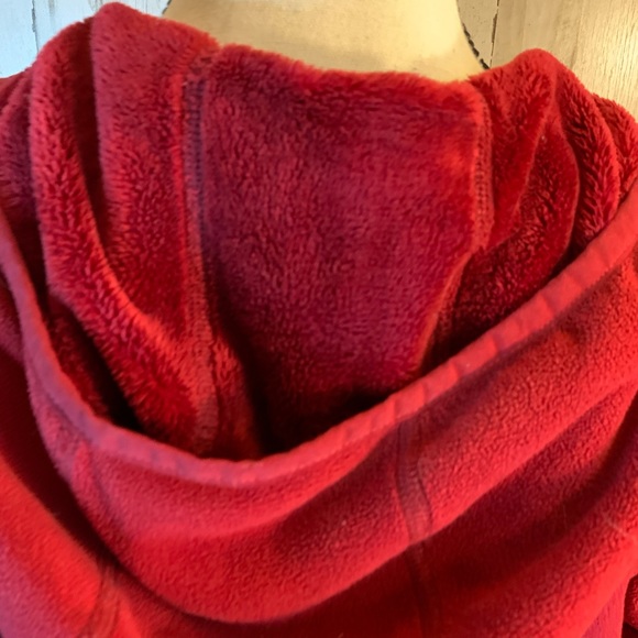 Outdoor Research zip up fleece hoodie jacket in red, size small - Picture 4 of 6